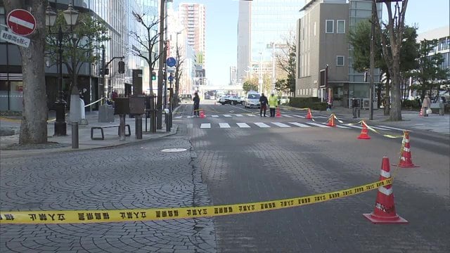 JR郡山駅前 受験生などがはねられた事件現場