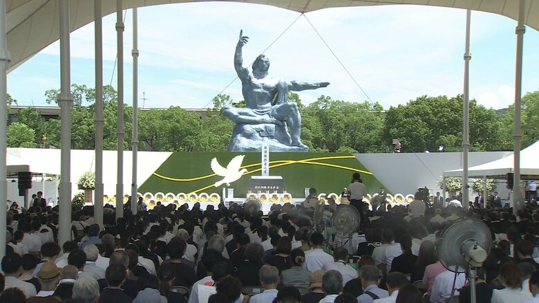 被爆79年 長崎原爆の日　朝から平和への祈り・核兵器廃絶を訴える【長崎平和祈念式典】｜FNNプライムオンライン