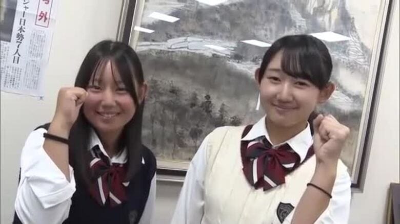 全英女子ＯＰ初優勝・桑木志帆選手　土台を作った岡山市の母校を訪問！後輩は「先輩みたいに活躍したい」｜FNNプライムオンライン