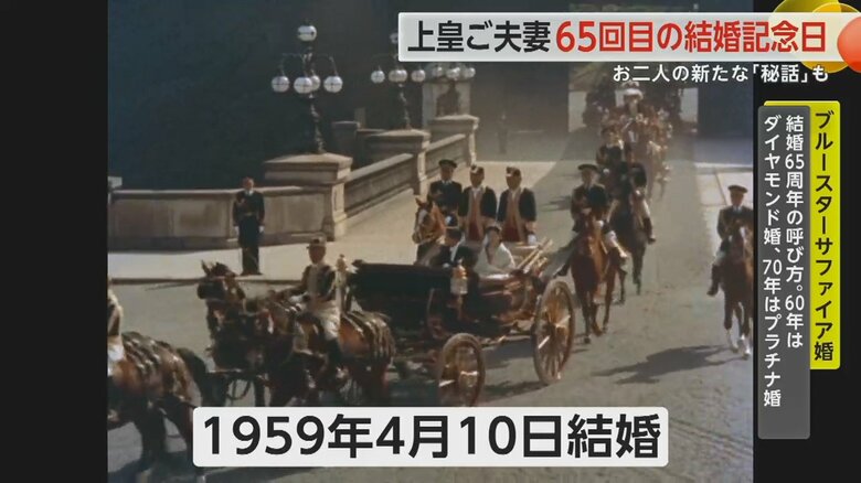 約53万人が沿道に駆けつけ祝福したご成婚のパレードの様子