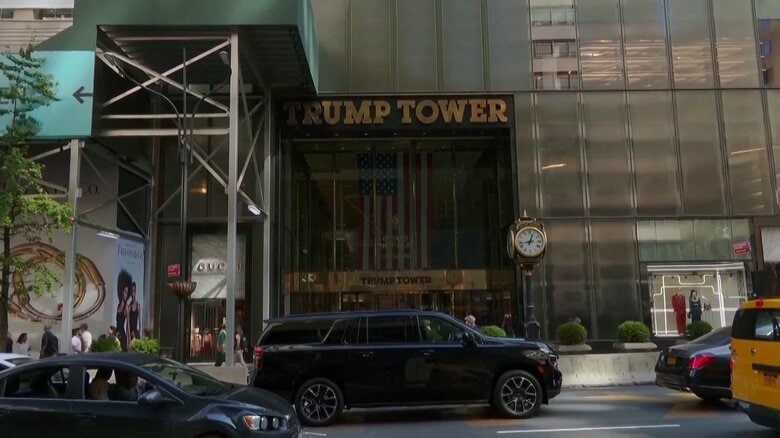 ニューヨークのトランプ・タワーのエントランス（2022年9月撮影）