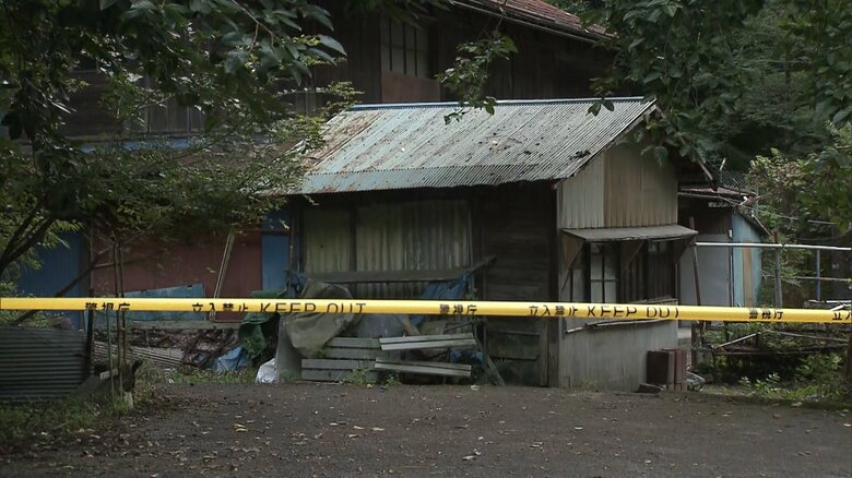 女子高生の遺体が見つかった小屋（2021年 山梨･早川町）