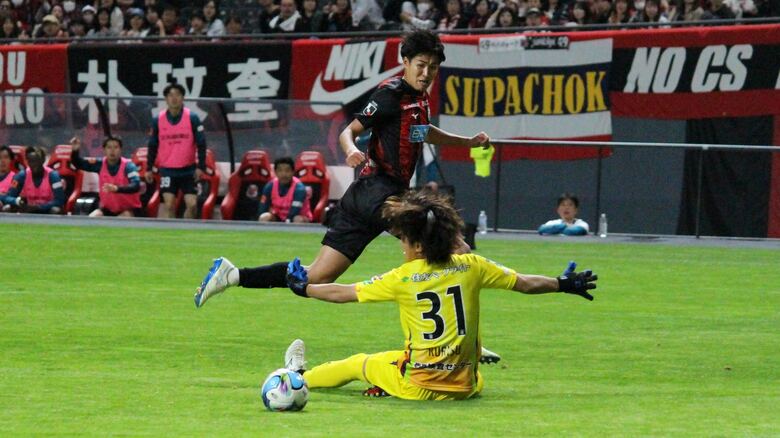 札幌加入後、初ゴールを決めた高尾瑠選手