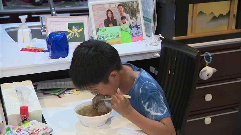 ラーメンを楽しみにしていた子どもたち