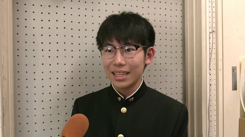 入部したばかりの佐藤琉仁さん（1年生）