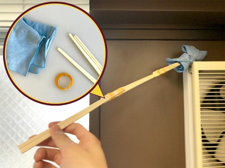 手が届きにくい場所の掃除も楽ちん