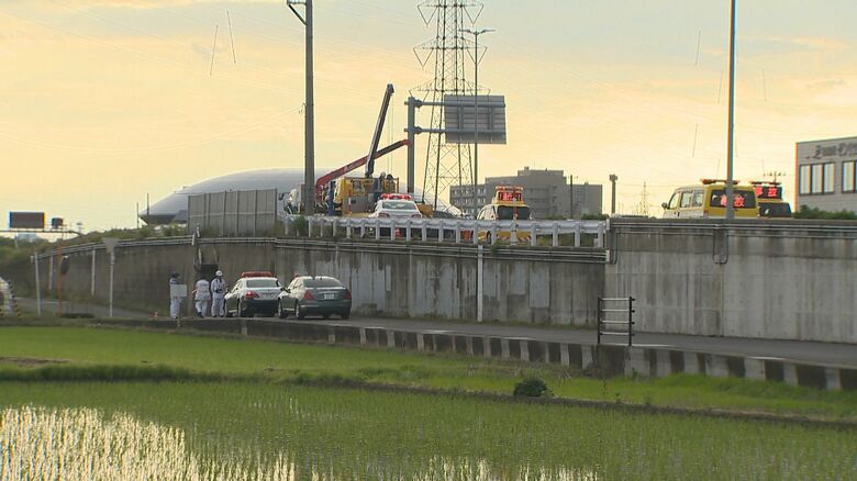 事故現場（新潟バイパス）