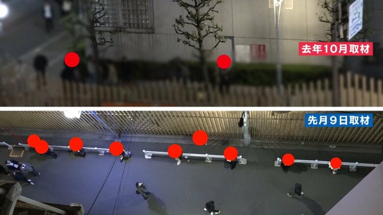 2023年10月に取材した際の映像と比べると違いは一目瞭然