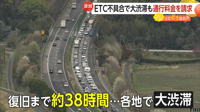 106カ所で発生したETCのシステム障害による渋滞