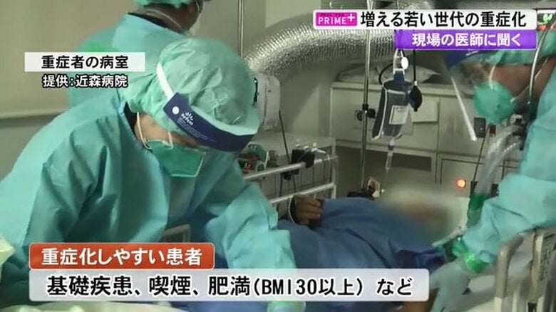 重症者の病室（提供：近森病院）