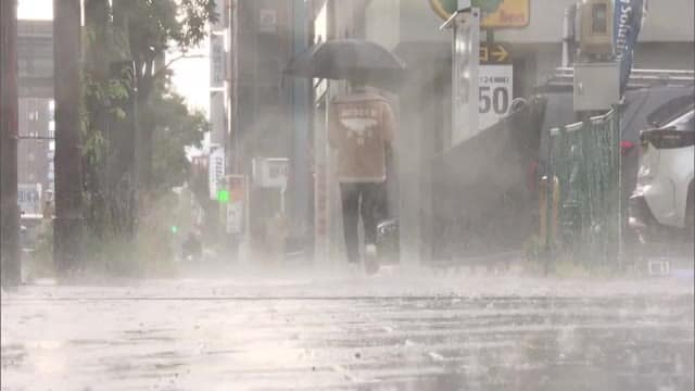 郡山市で帰宅時間帯に土砂降りの雨　上空の強い寒気で不安定に　福島県の広い範囲で局地的な大雨