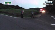 松浦市で軽トラックがのり面に衝突し運転手の男性が死亡