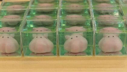 「めっちゃ泳いでいるw」生成AIで動かした“練切のメンダコ”から目が離せない！実際はどんな和菓子なのか職人に聞いた