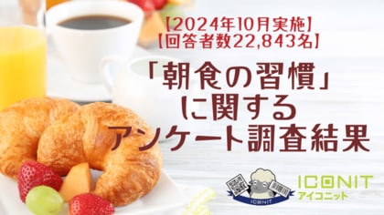 【2024年10月実施】【回答者数22,843名】「朝食の習慣」に関するアンケート調査結果