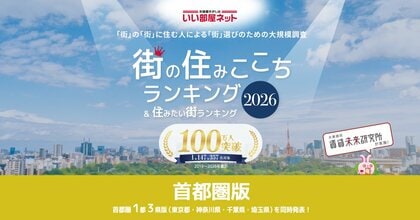 いい部屋ネット　街の住みここち＆住みたい街ランキング2026＜埼玉県版＞