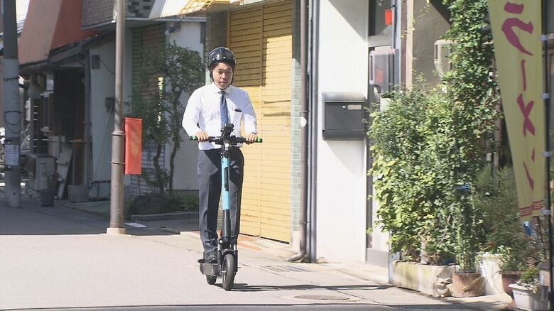 電動キックボードのレンタル開始　「観光や身近な移動に活用して」　長野市｜FNNプライムオンライン