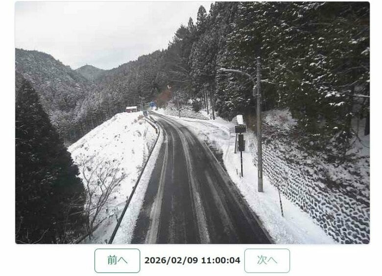 【速報】国道168号線　五條市の約12キロ区間が通行止め　「凍結」の影響｜FNNプライムオンライン