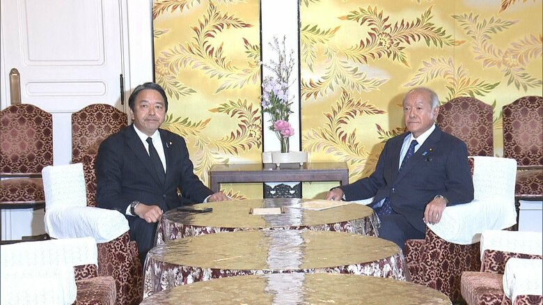 国民・榛葉幹事長と自民・鈴木幹事長