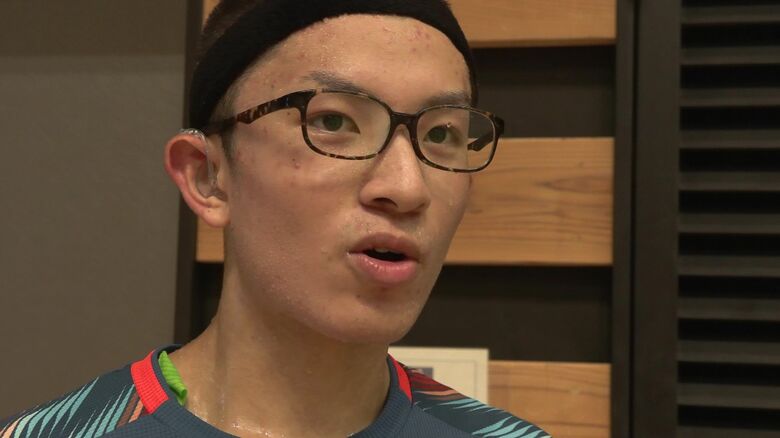 デフリンピックへ向けての思いを話す森本選手