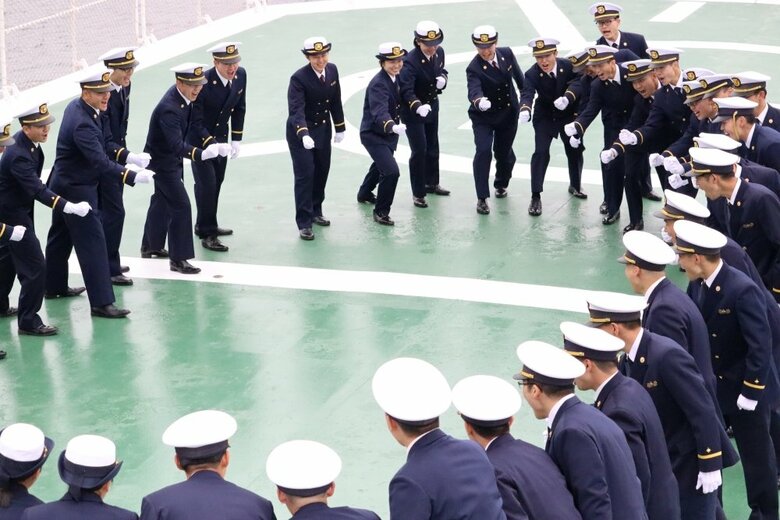 実習生52人は4月24日に広島県の呉を出港した（海上保安庁HPより）