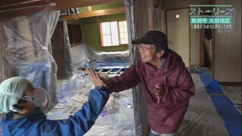 坂口さんと泥出しを依頼した住民