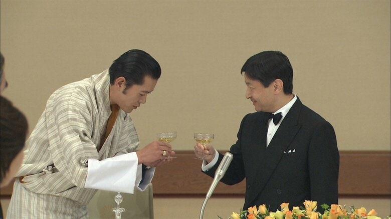 来日中のワンチュク国王夫妻の歓迎行事が行われた(2011年）