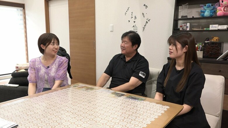 近藤選手のルーツを探るため家族のもとへ