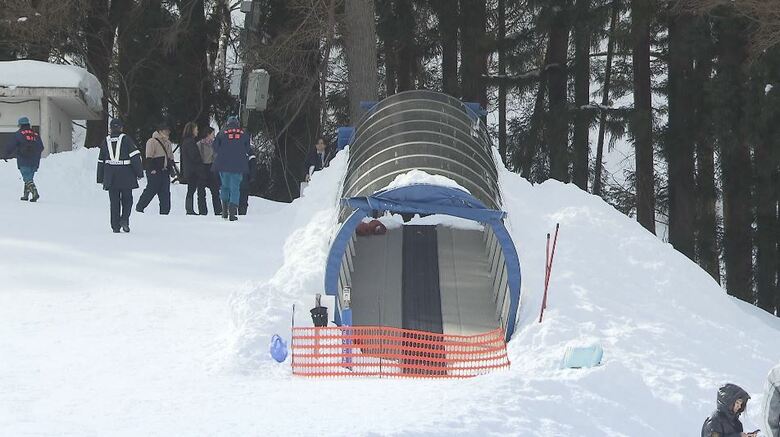 事故があったスキー場（長野県信濃町）