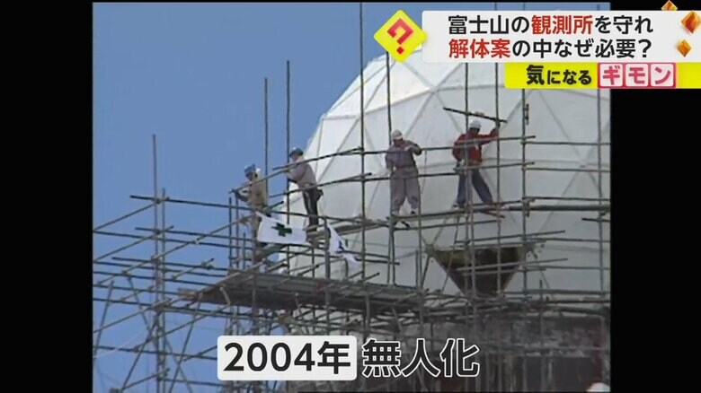 人工衛星などの発達に伴い、2004年には無人化された富士山特別地域気象観測所