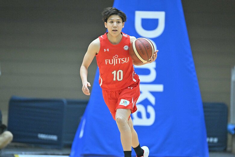 試合全体で17本のアシストを記録した町田瑠唯選手