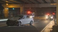 国道3号の交差点で車同士が衝突　うち1台が横転　3人を搬送　福岡市