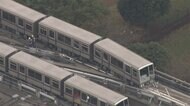 日暮里・舎人ライナー 車両損傷し脱線したまま…復旧のめど立たず 乗客3人負傷
