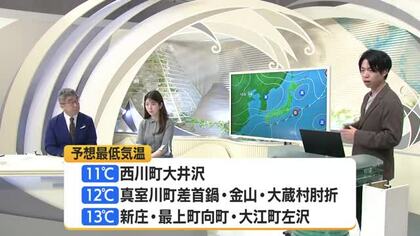 【天気／山形】10日 朝の気温15℃以下・天気の崩れない見込み　中村友祐気象予報士の予報(2)