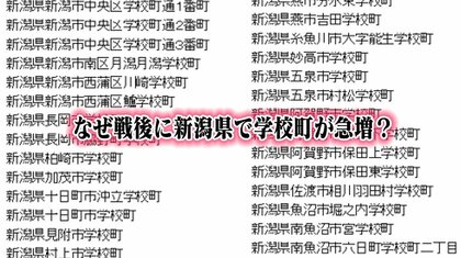 新潟にしかない“学校町”という地名…一体なぜ⁉地理のプロに聞いた“学校町”の古い歴史