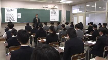 岡山・香川の公立高校で一般入試　“初の定員割れ”岡山朝日高校では３１１人が試験に【岡山・香川】