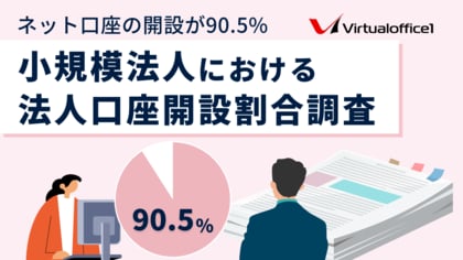 ネット銀行口座の開設が90.5%|小規模法人における法人口座開設割合調査(自社データ)
