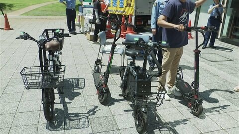 電動キックボードの正しい乗り方学ぶ体験会　増える電動キックボード違反　警視庁が安全利用呼びかけ