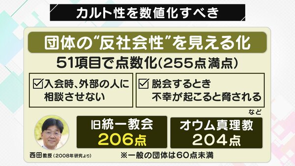 判断力奪う行為も処罰”フランスのカルト規制 専門家「日本も反社会性の