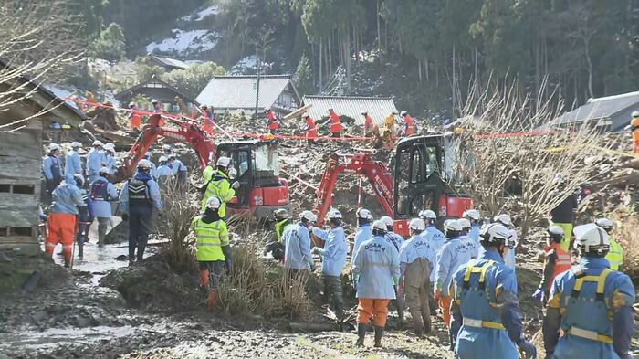 捜索活動(石川県輪島市 1月30日)