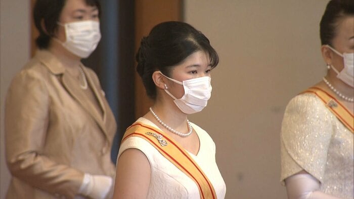 新年祝賀の儀に臨まれた愛子さま