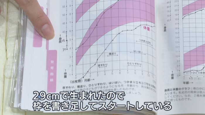 のぞみちゃんの母子手帳