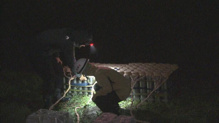 導火線などを最終確認