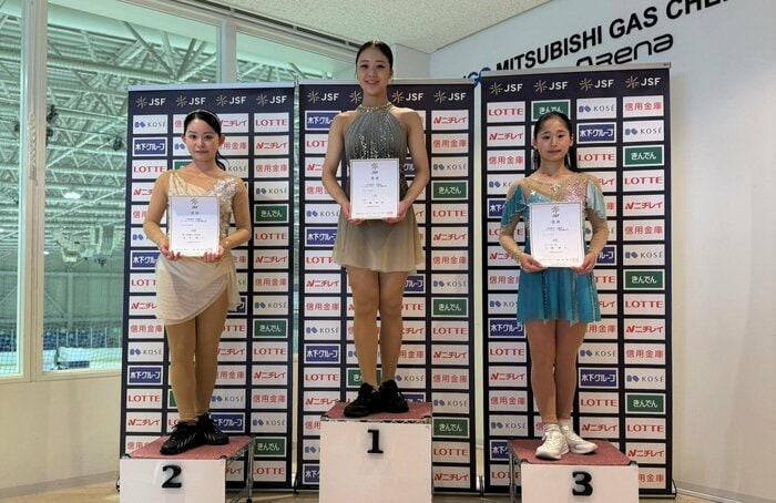 ジュニア女子表彰台（東北・北海道選手権）