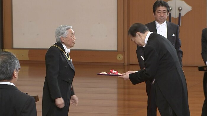 旭日大綬章を受章した 日本赤十字社・近衞忠煇社長