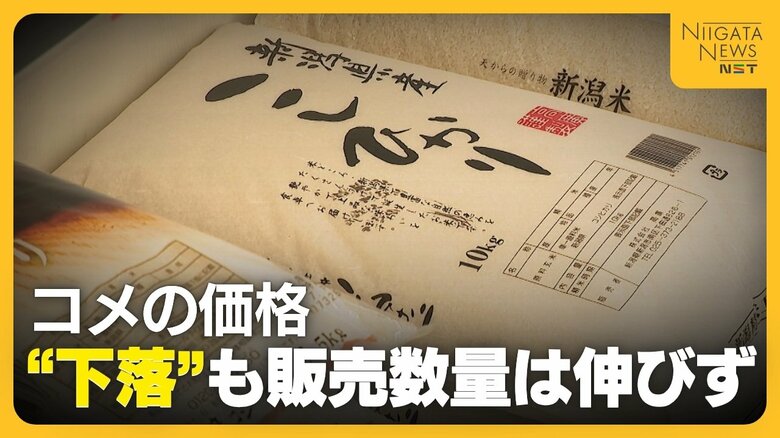 【コメ】年末から約1000円安く…価格下落で5kg『3373円』に 客から歓迎の声も販売数量は伸びず「もう少し安くなるのではと…」新潟｜FNNプライムオンライン