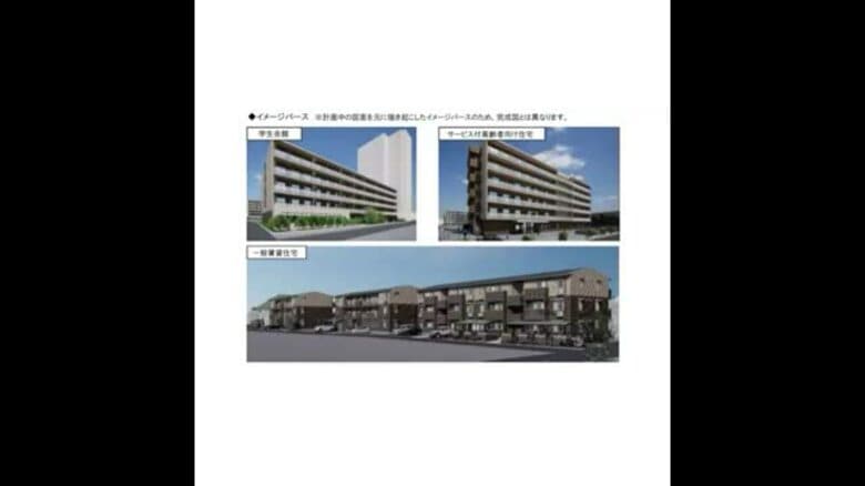 ＪＲ四国　高松市で賃貸住宅など開発計画発表…２５年度中の完成目指す　共立メンテの学生会館も【香川】｜FNNプライムオンライン