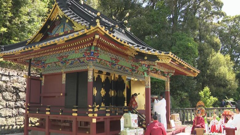 徳川三代将軍・家光によって建立…国の重要文化財「瀧山東照宮」の修復工事が完了し奉祝祭 記念の御開帳も｜FNNプライムオンライン