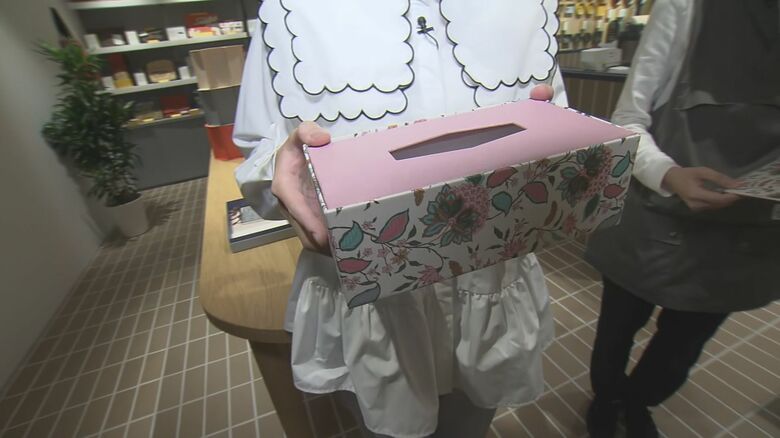 花柄のティッシュボックスの完成！