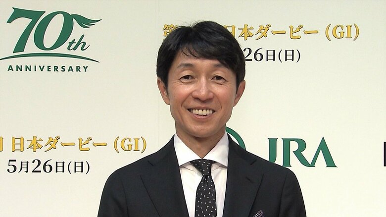 日本ダービーイベントに参加した 武豊騎手