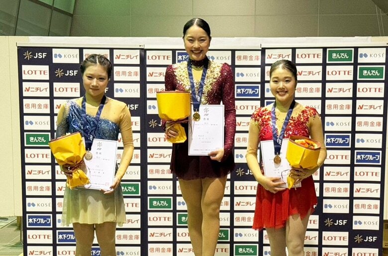 シニア女子表彰台（東日本選手権）